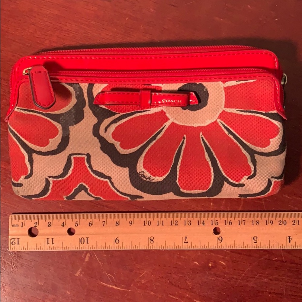 Coach floral wallet